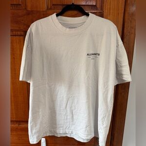 All Saints White Short Sleeve Tee - Large